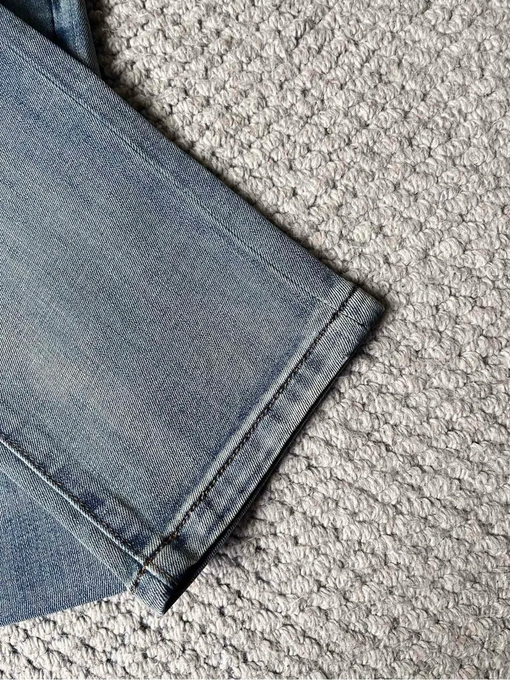 Chrome Hearts Men’s Washed Blue Slim Straight Jeans